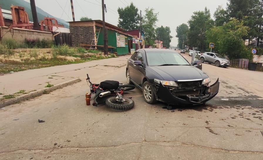 Очередное ДТП с мотоциклом произошло в Бурятии