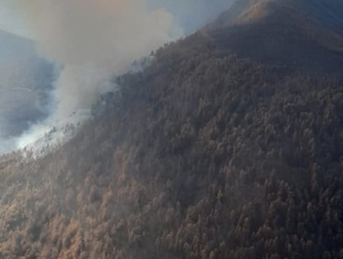 В Бурятии тушили сложный лесной пожар