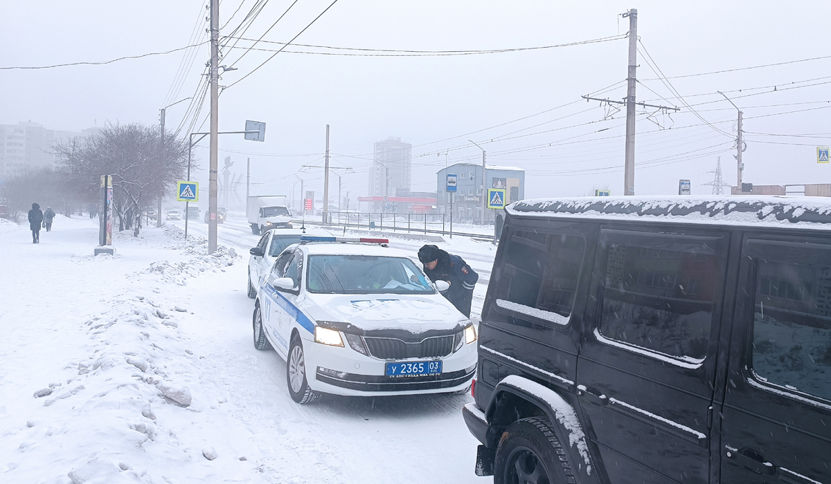 В Улан-Удэ уже 20 ДТП из-за снегопада 