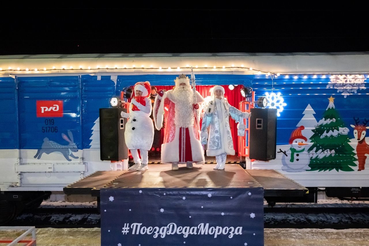 Поезд Деда Мороза из Великого Устюга приедет на север Бурятии в начале ноября