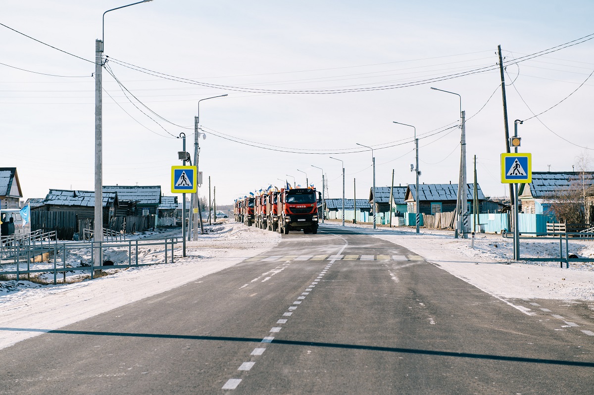 В Еравнинском районе официально открыли новый участок дороги, сообщил глава Бурятии
