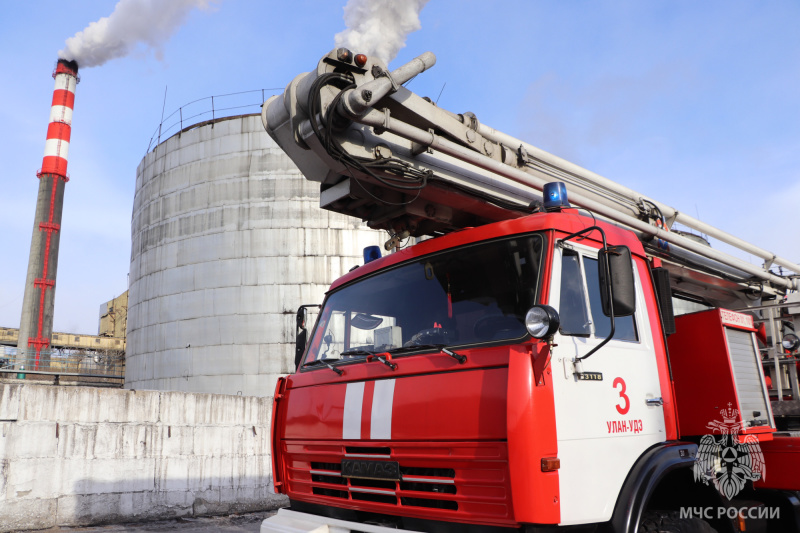 Пожарные МЧС Бурятии ликвидировали «возгорание» мазута на ТЭЦ-1