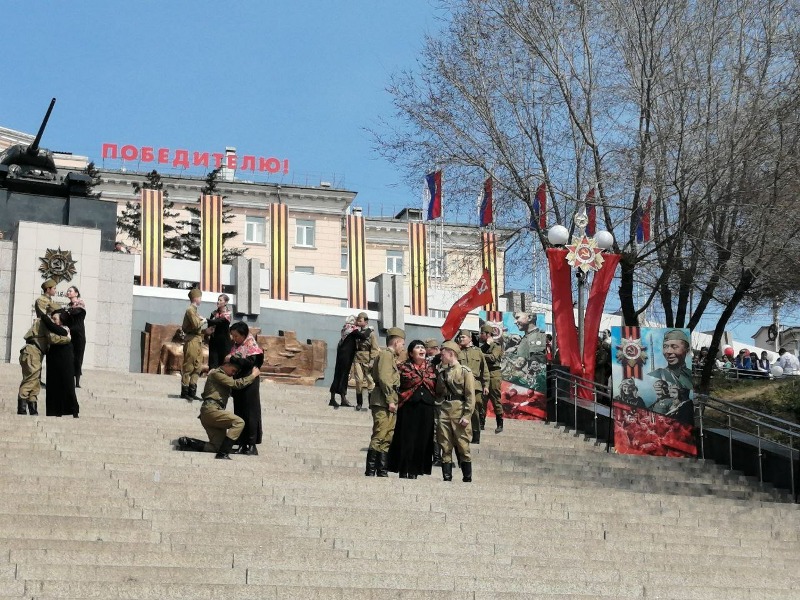В Улан-Удэ состоялся торжественный митинг в честь Дня Победы
