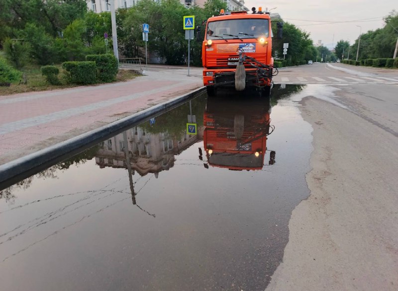 За ночь с улиц Улан-Удэ  откачали 110 кубометров воды