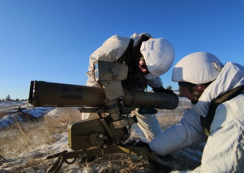 Боевые стрельбы из противотанковых ракетных комплексов «Фагот» состоялись на полигоне в Бурятии