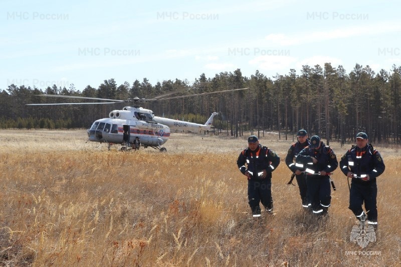 В Бурятии начал дежурить вертолет Ми-8 МЧС России