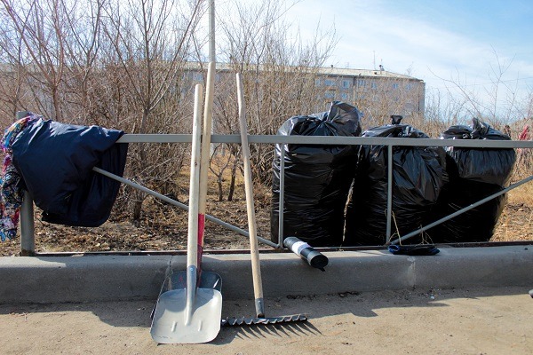 В Улан-Удэ с начала месячника чистоты на полигон вывезли 450 кубометров мусора