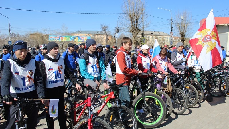 В Улан-Удэ прошел велопробег «Звезда Победы»