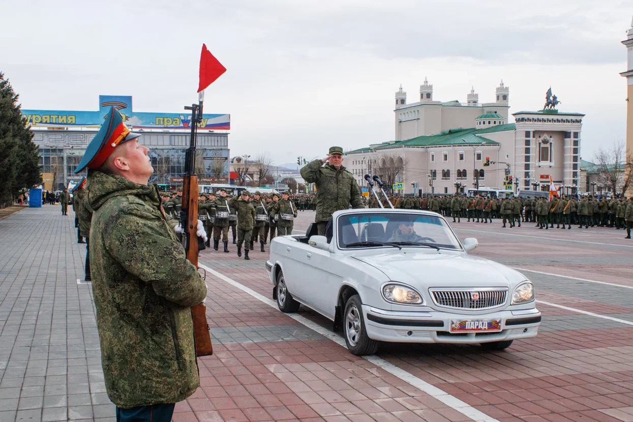 В Улан-Удэ сегодня прошла репетиция парада Победы - новости Бурятии и Улан- Удэ