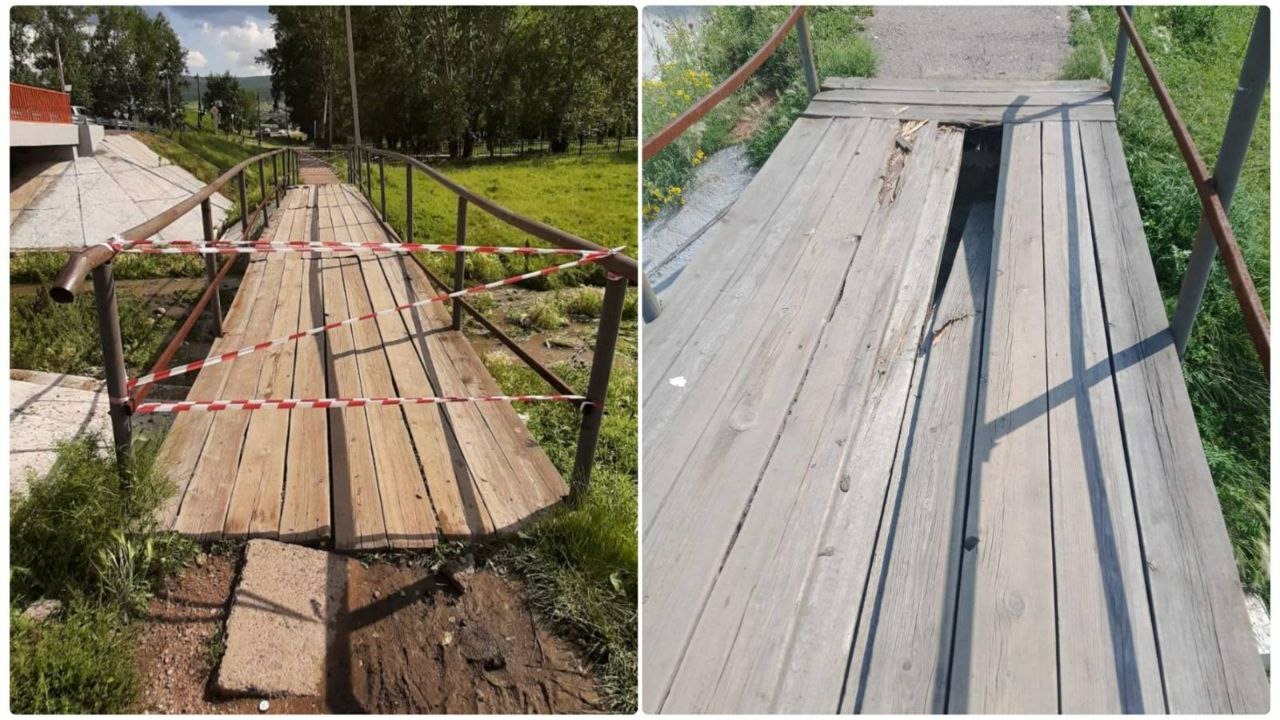 Жителям села в Бурятии запретили ходить через старый мост