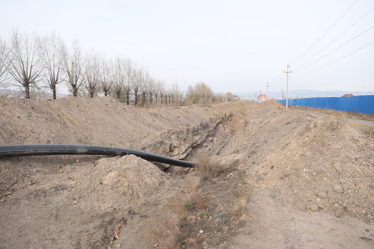 В Улан-Удэ продолжается строительство сетей водоснабжения на Левом берегу