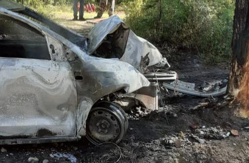 В Бурятии из-за ДТП с подростками вспыхнул лесной пожар