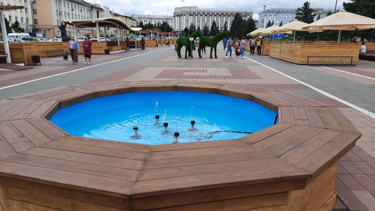 На главной площади Улан-Удэ снова поставят летнюю зону отдыха