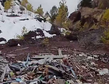 В Бурятии потухший вулкан закидали мусором