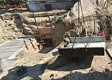 В Улан-Удэ на Стеклозаводе строители готовят основание для нового путепровода
