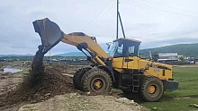 В Тункинском районе укрепили берег реки Хыр-Горхон