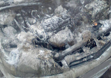 В Бурятии в лютые морозы горели три автомобиля