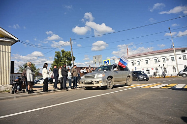 Глава Бурятии принял участие в церемонии открытия отремонтированной дороги в Иволгинском районе