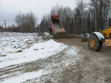 В Муйском округе обледенела дорога