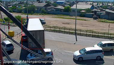 В Улан-Удэ на ВАИ фура перекрыла дорогу в сторону города из-за ДТП