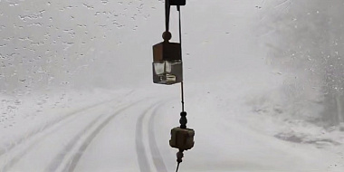 На Пыхте снова зима: на перевале выпал снег