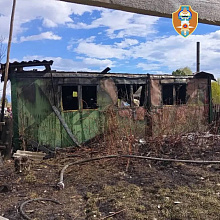 В Бурятии в сгоревшем вагончике погиб мужчина