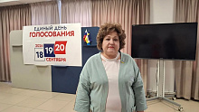 Татьяна Думнова: активность избирателей с утра первого дня высокая
